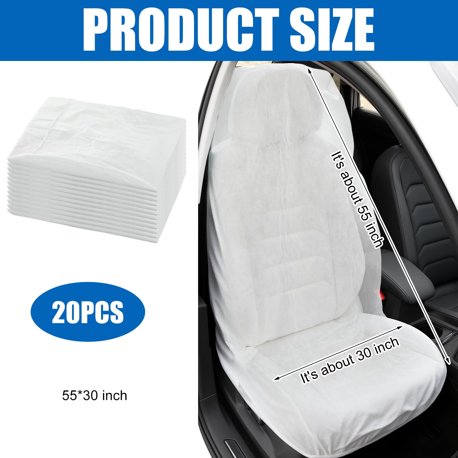 SmoothNovelty white studio shot highlights slim discreet seat cover profile