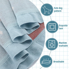 SmoothNovelty dog-design soft blanket adds charming nursery decor and cuddly comfort.