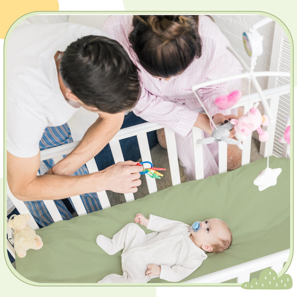 SmoothNovelty easy-care washable crib sheets simplify laundry and daily use.