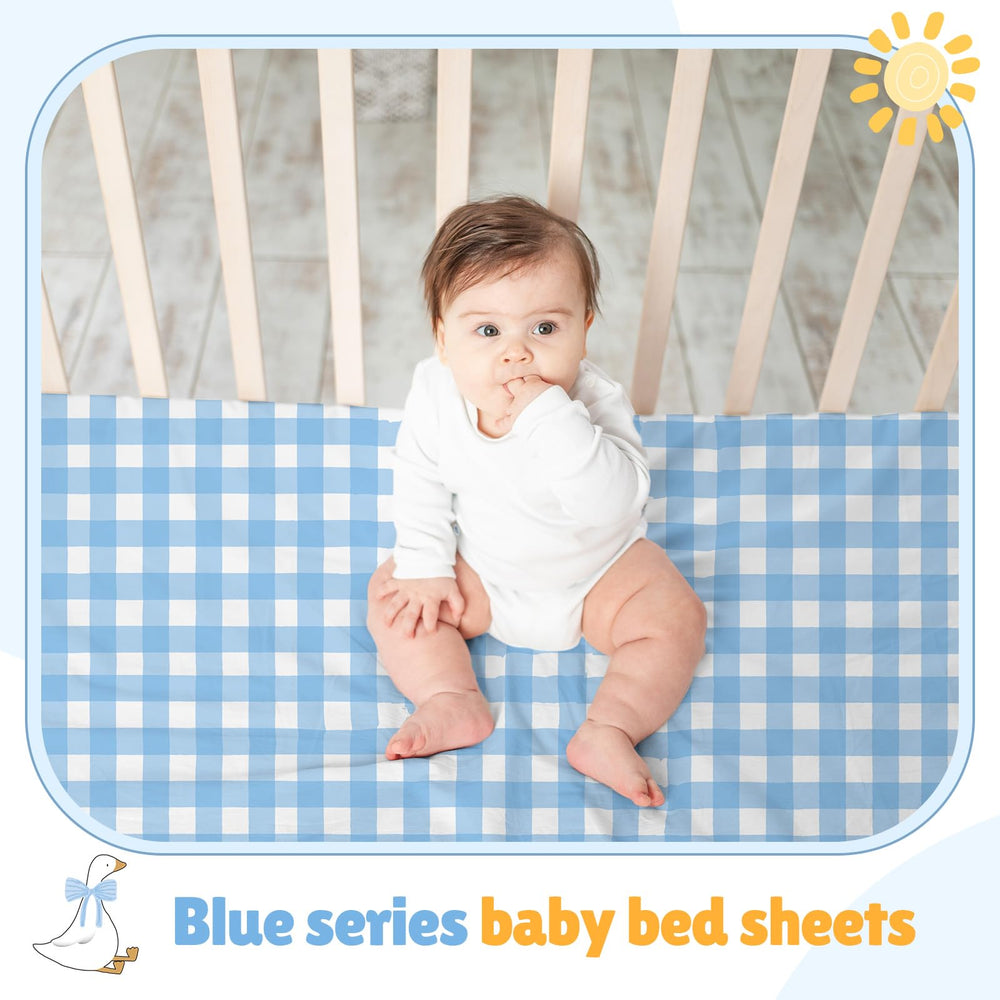 SmoothNovelty elastic-wrinkle-free-fit crib sheet stays snug and secure.