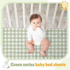 SmoothNovelty goose bow-tie print crib sheet adds charm and gentle softness.