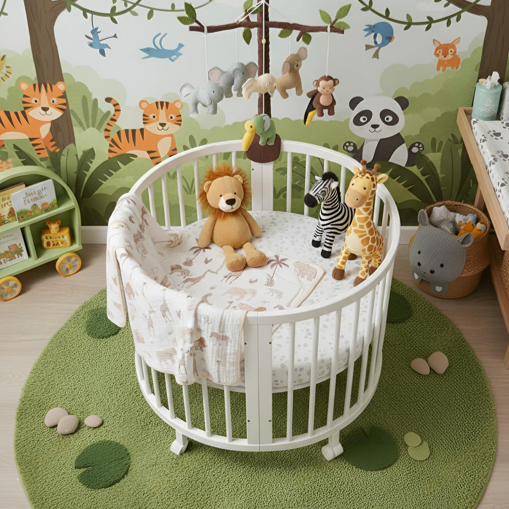 SmoothNovelty Safari Animal Blanket nap-time promotes comfortable naps with soft breathable fabric.