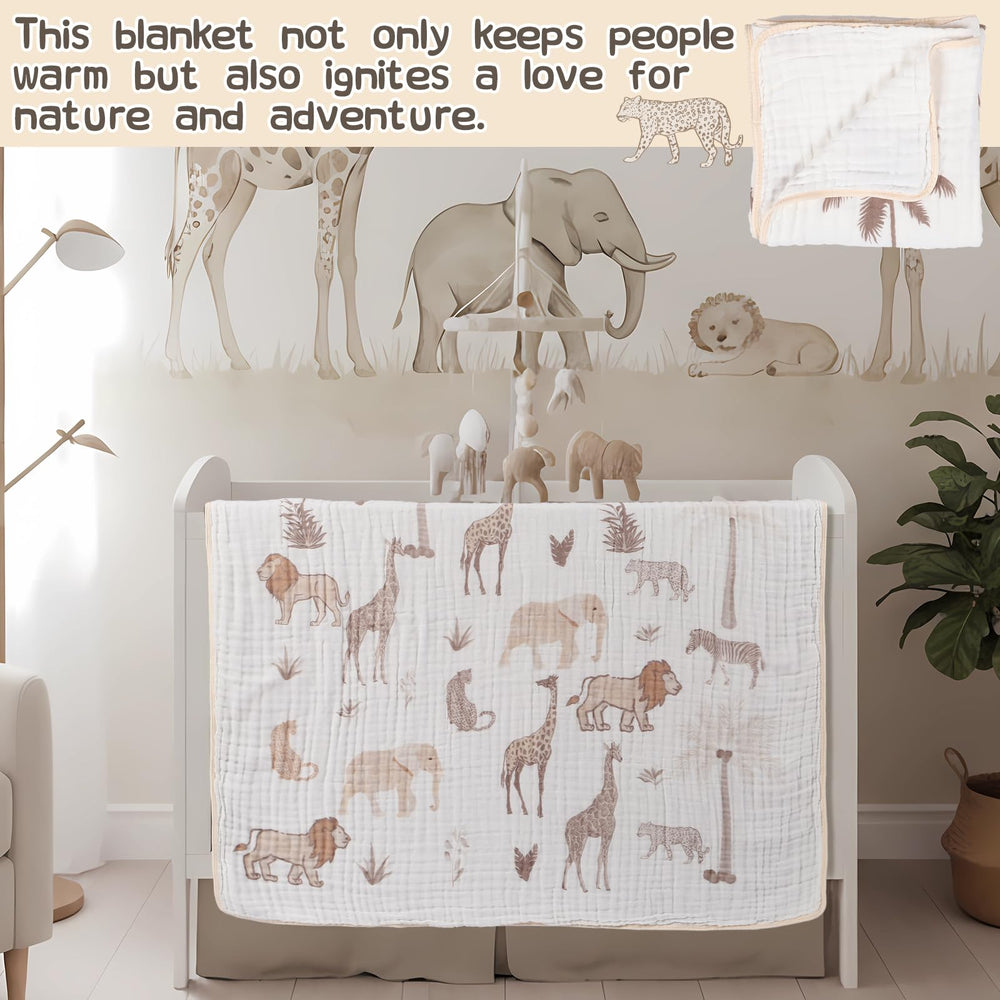 SmoothNovelty Safari Animal Blanket zebra-pattern shows lightweight breathable fabric ideal for year-round use.