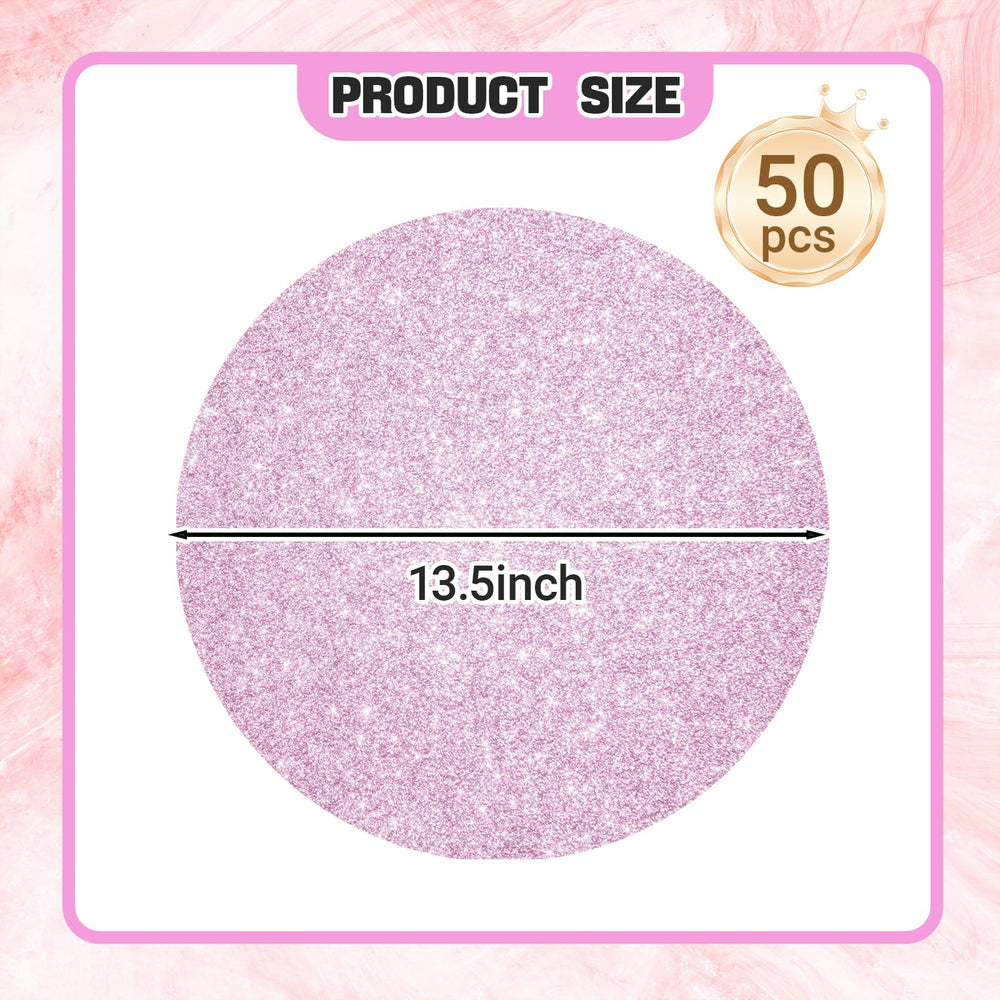 SMUAENSS pink-sequin-embellished placemat close-up showcases table sparkle for festive birthdays.