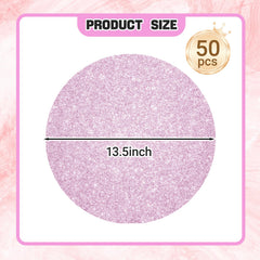 SMUAENSS pink-sequin-embellished placemat close-up showcases table sparkle for festive birthdays.