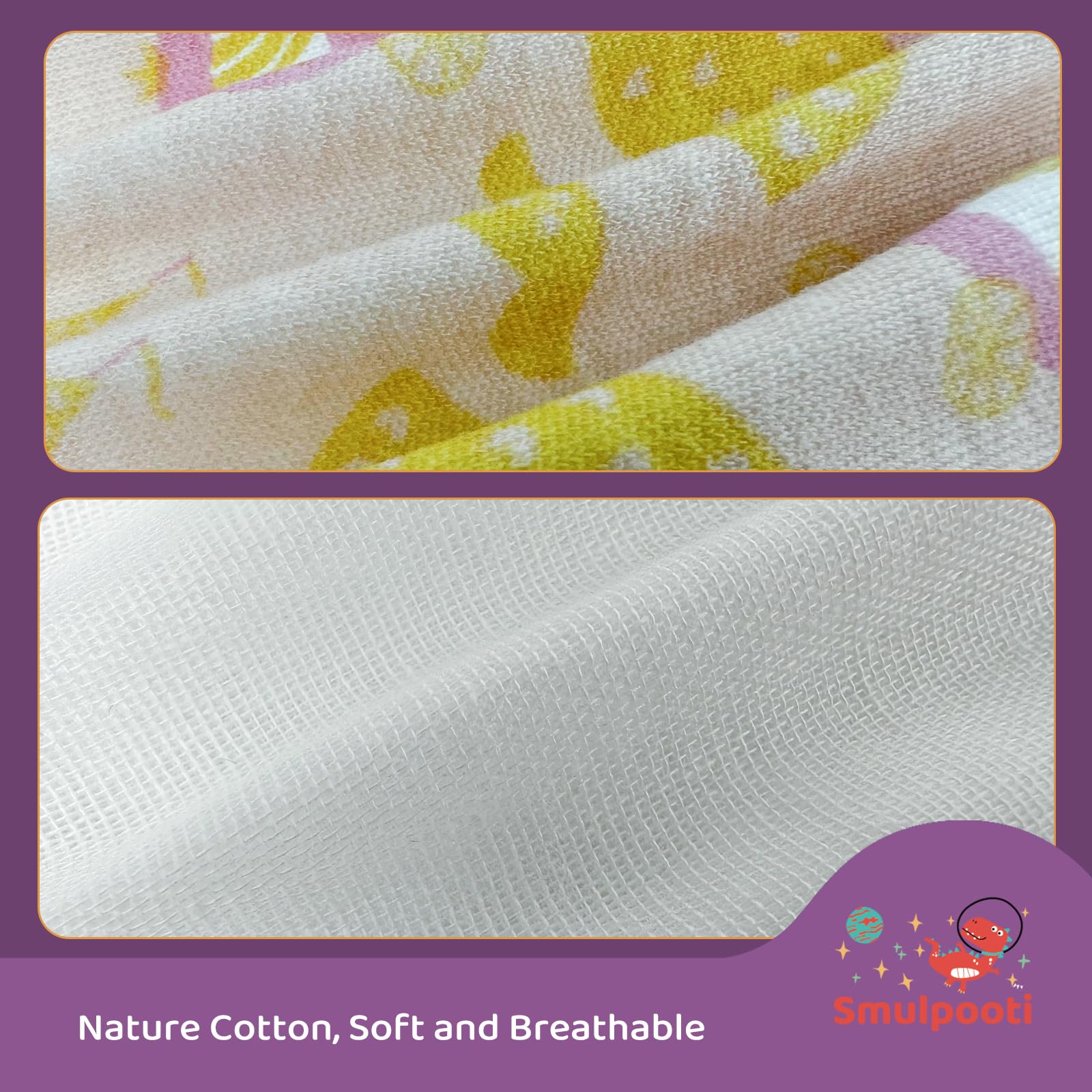 SMULPOOTI care reminder image about avoiding dryer to protect waterproof layer.