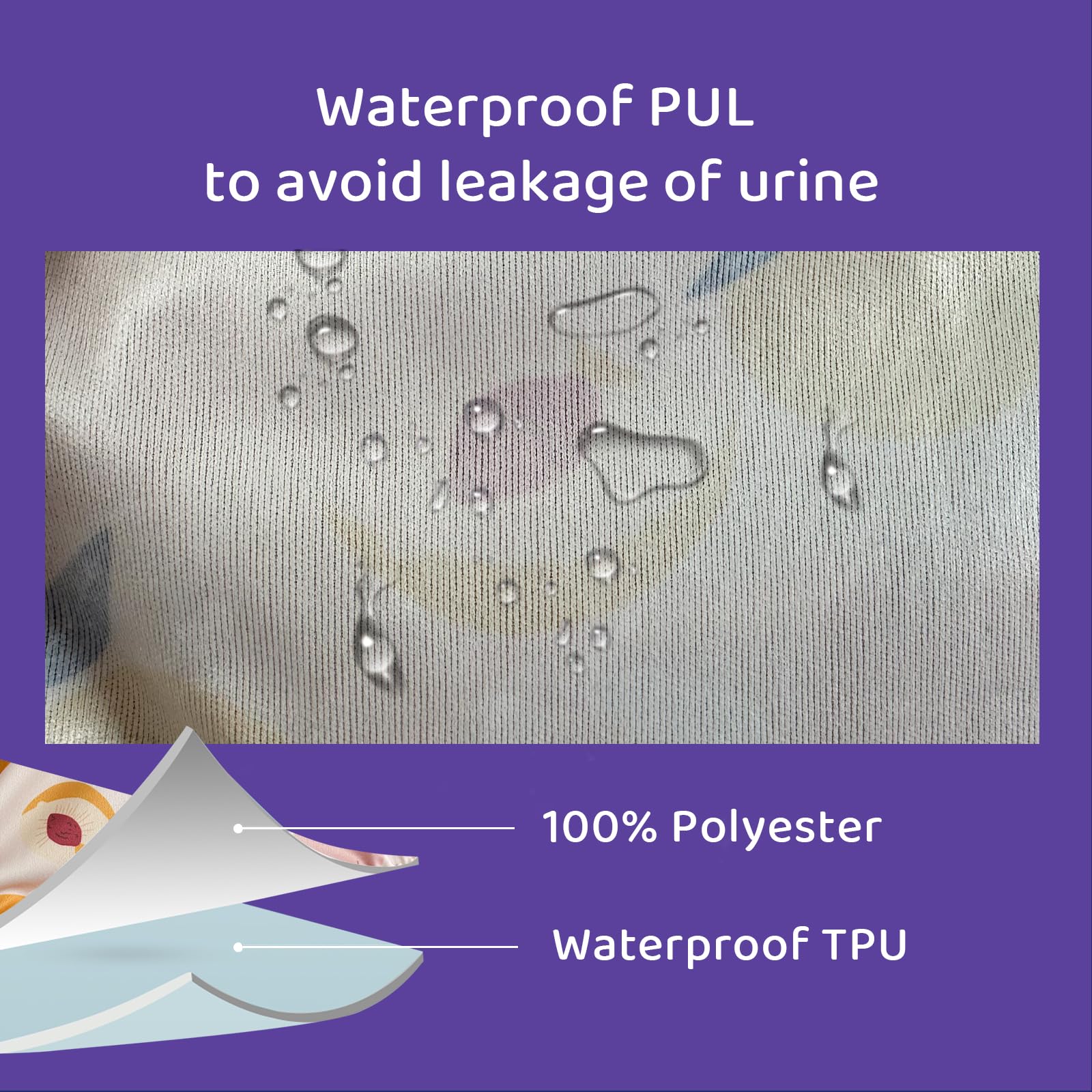 SMULPOOTI elastic waist and leg openings ensure secure, comfortable fit