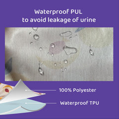 SMULPOOTI elastic waist and leg openings ensure secure, comfortable fit