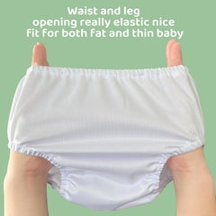 SMULPOOTI night-use close-up illustrating leak-free wear during bedtime and outings