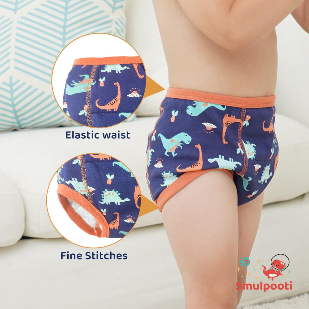 SMULPOOTI soft breathable cotton fabric keeps toddlers comfy during learning