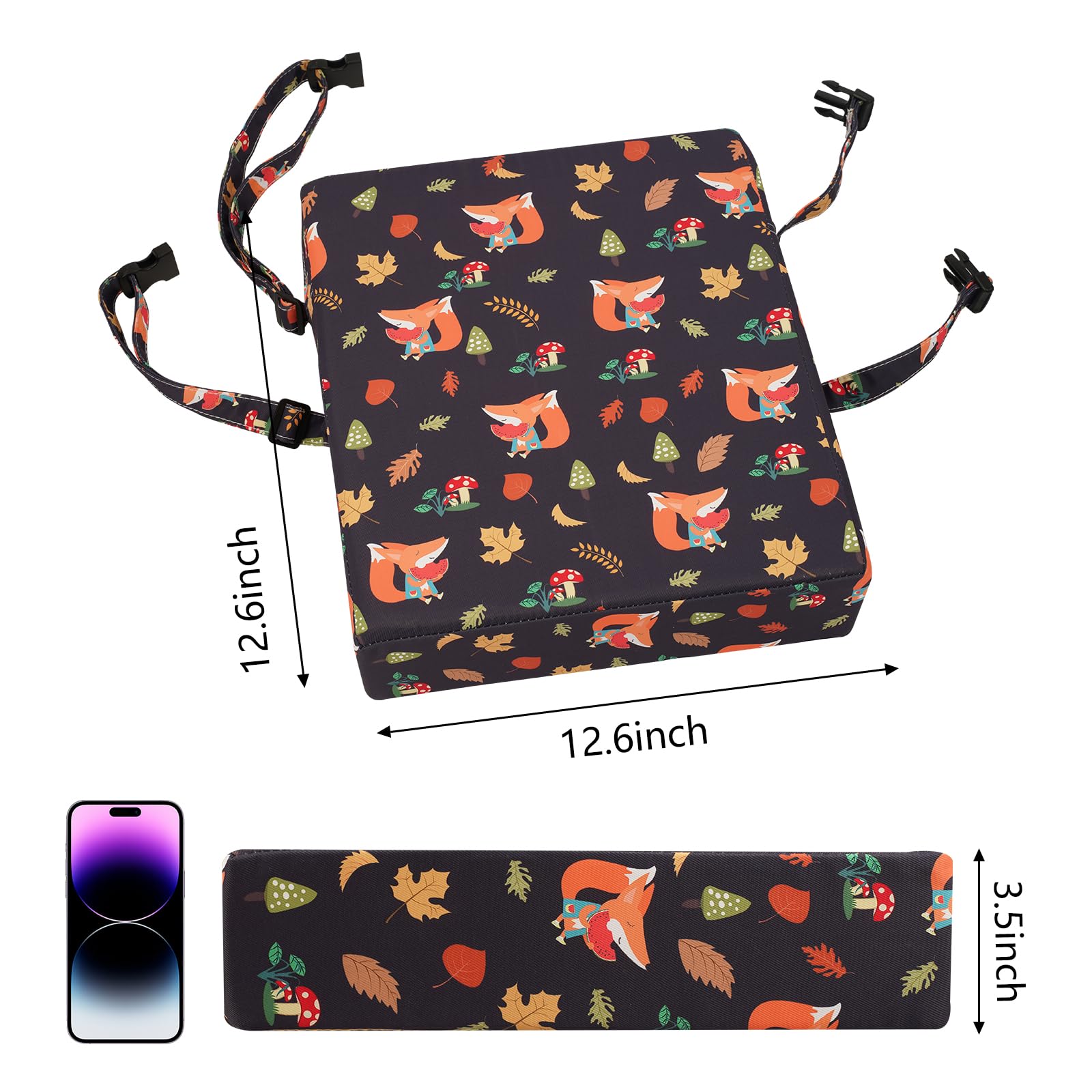 SMZCTYI Toddler Booster Seat anti-slip bottom prevents sliding during eating.
