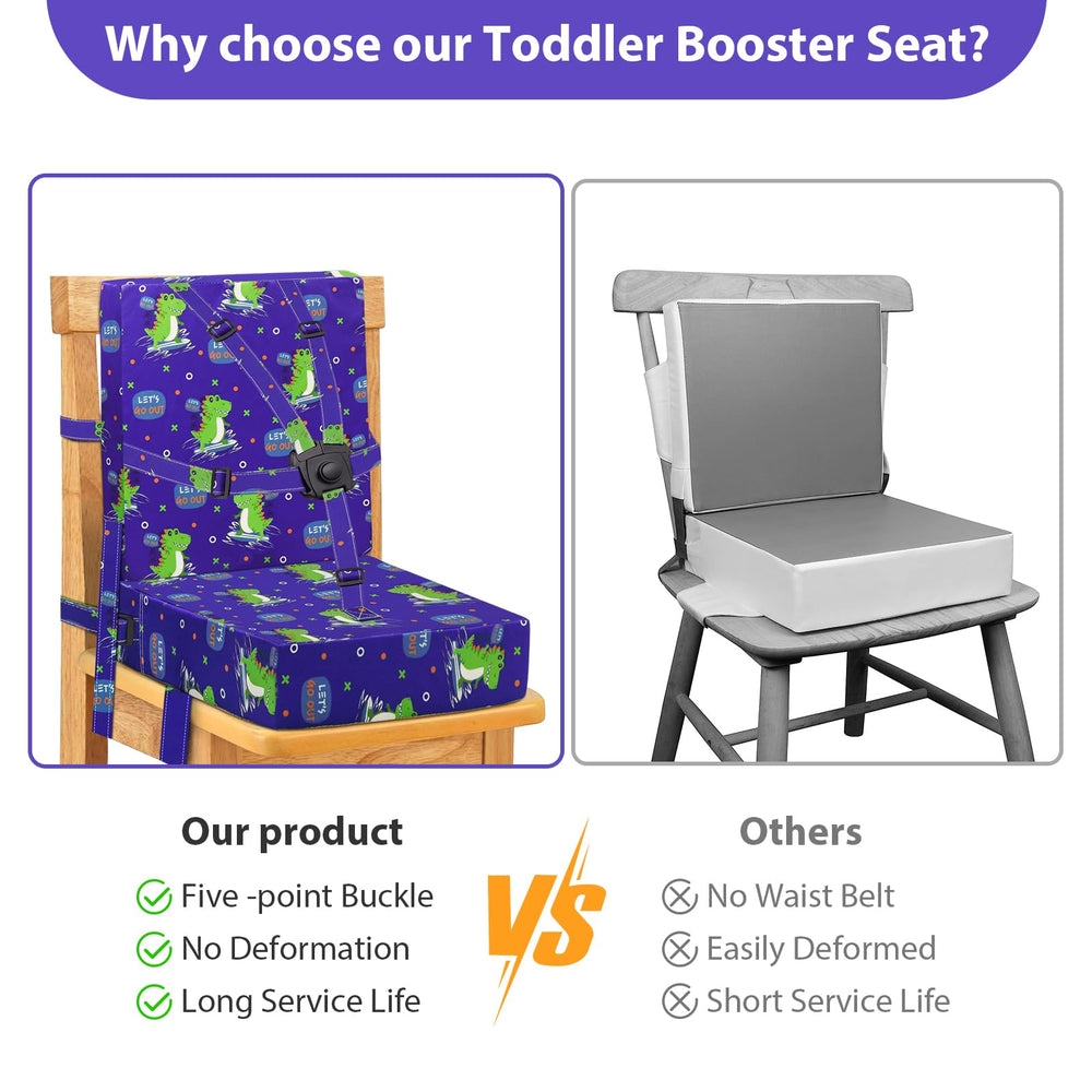 SMZCTYI booster seat blue with detachable outer shell for simple machine washing.