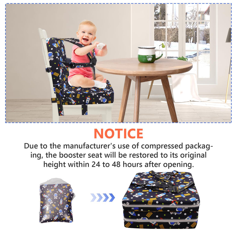 SMZCTYI booster seat fits various dining chairs for versatile homes.