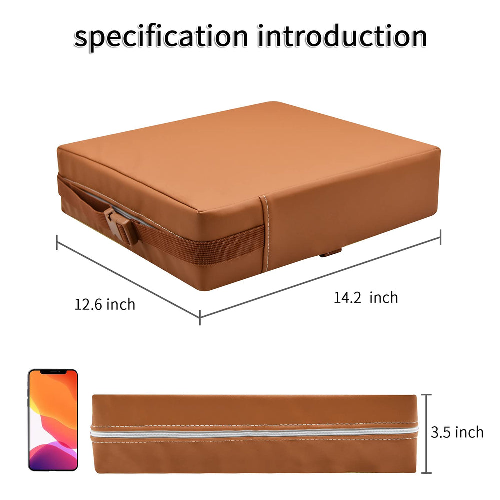 SMZCTYI booster seat packed for travel demonstrates portability.