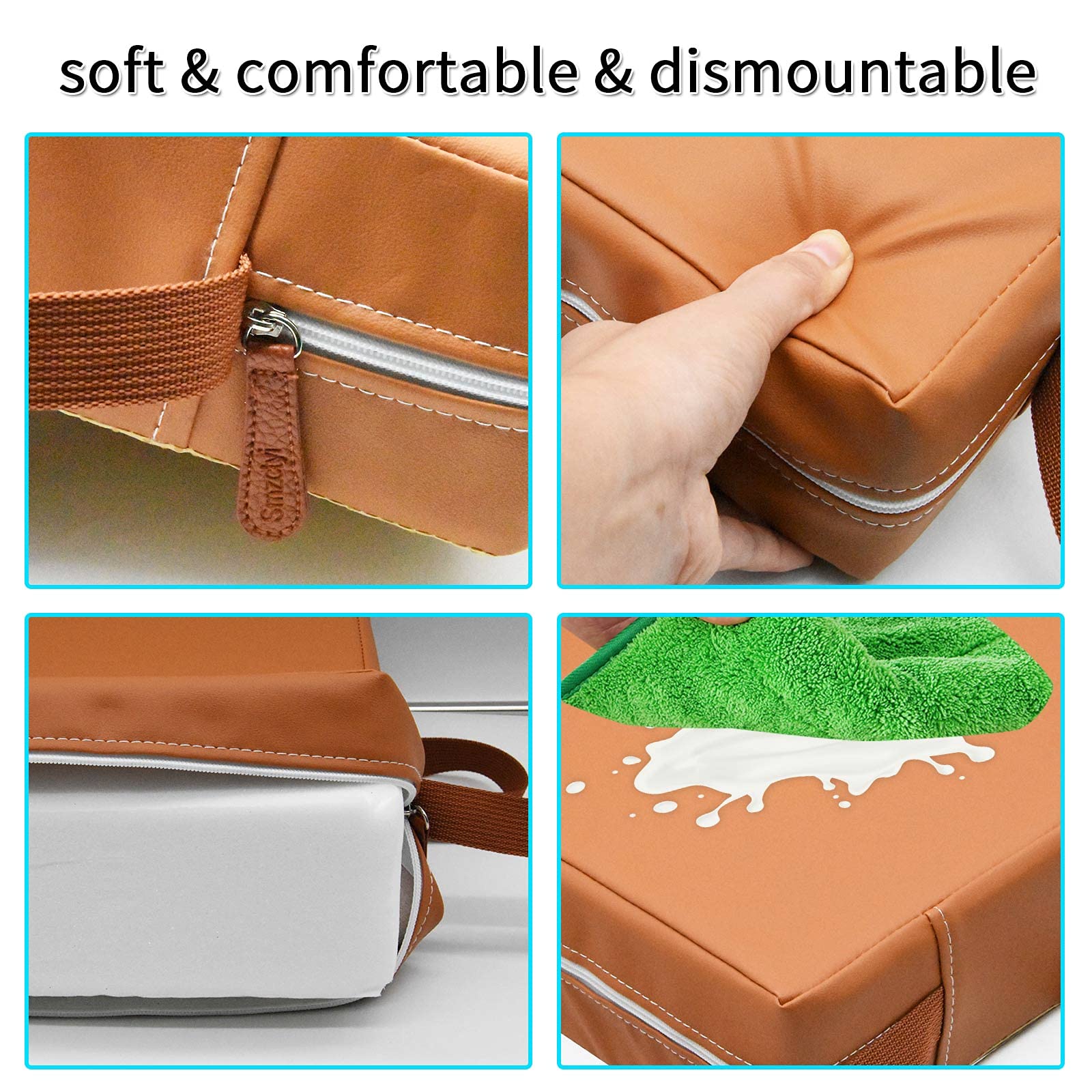 SMZCTYI booster seat detachable foam interior shows comfortable padding.