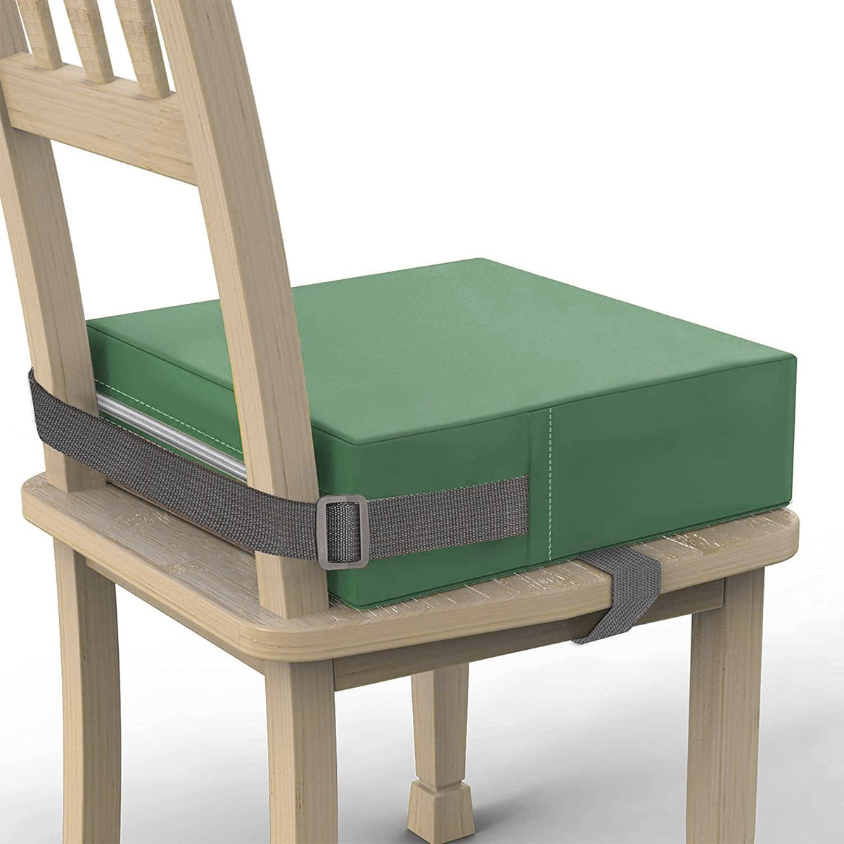 SMZCTYI toddler booster seat at dining table with non-slip bottom for secure meals.