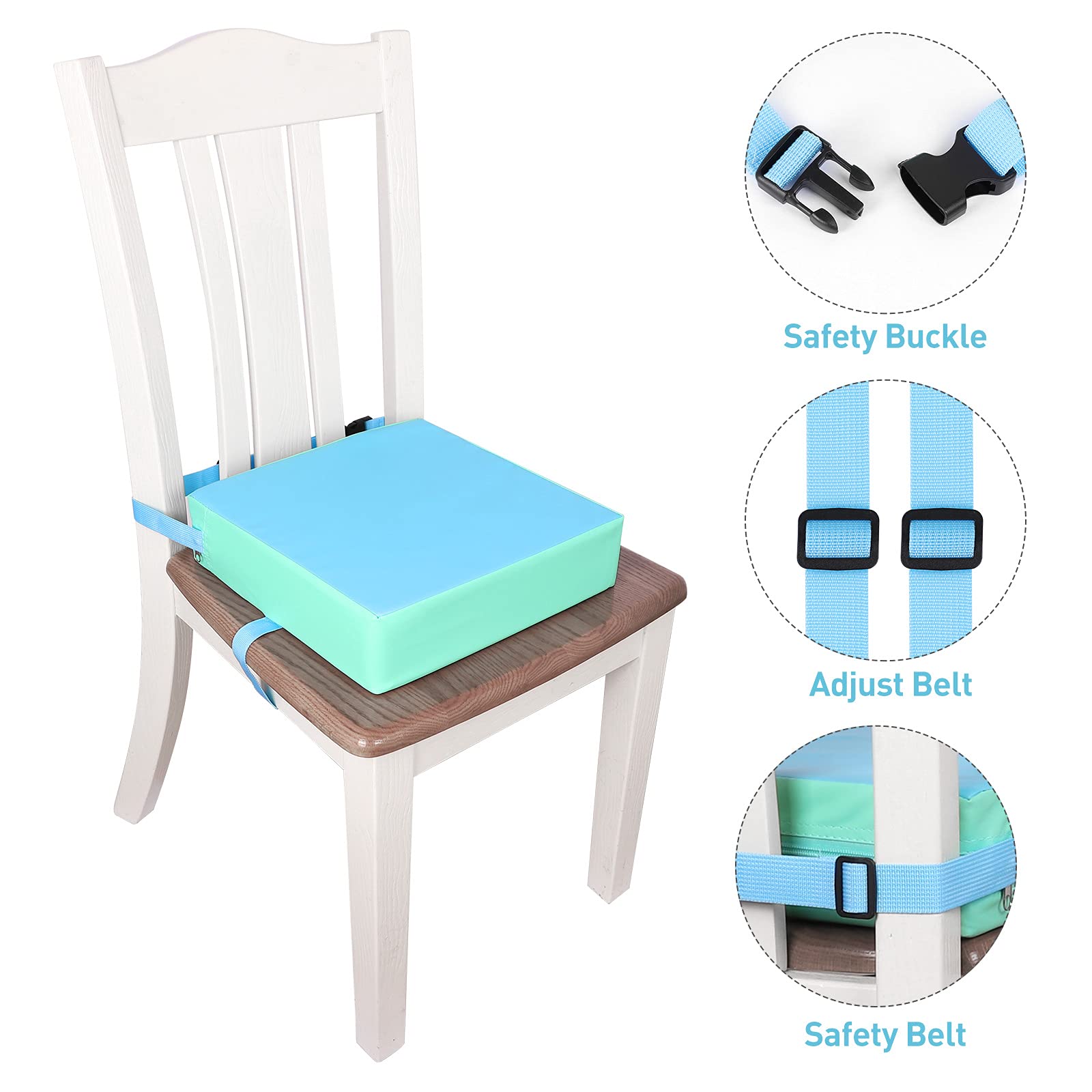 SMZCTYI booster seat is lightweight and portable for travel and dining out