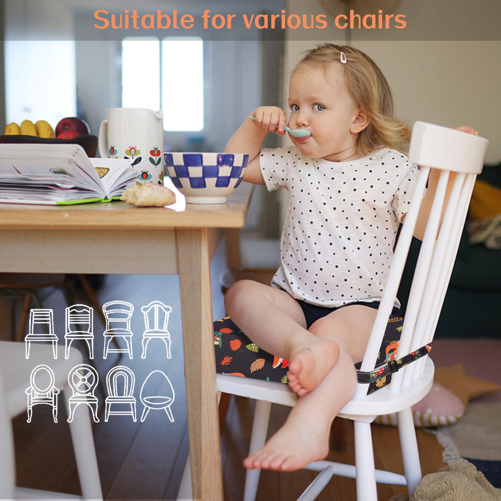 SMZCTYI Toddler Booster Seat lightweight and portable for travel and outings.