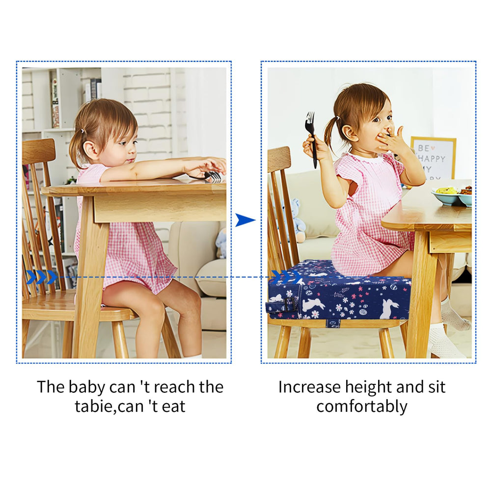 SMZCTYI booster seat in use at dining table boosts child's height accessibility
