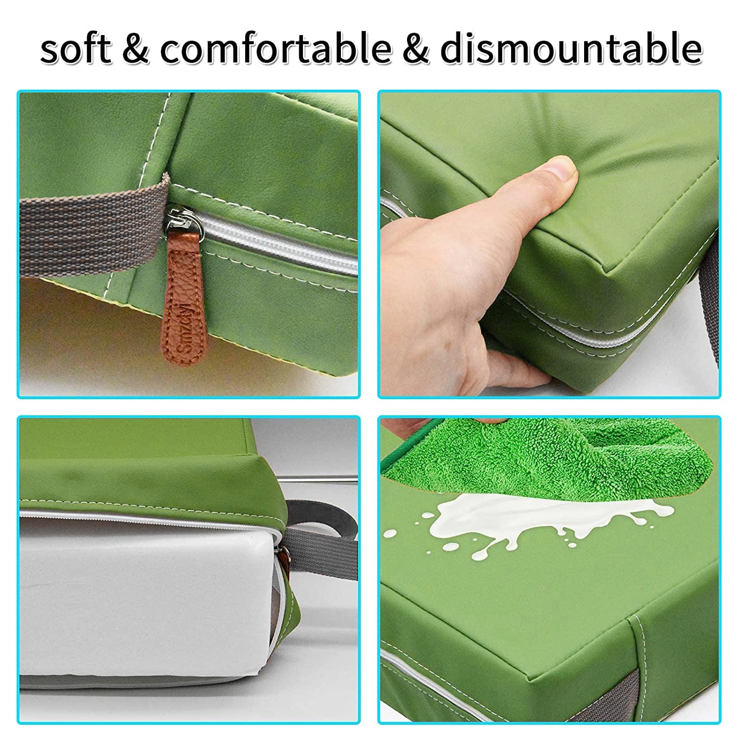 SMZCTYI portable booster seat packs like a backpack for travel