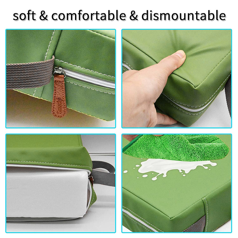 SMZCTYI portable booster seat packs like a backpack for travel
