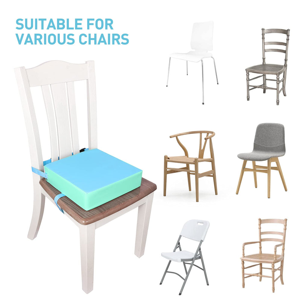 SMZCTYI booster seat in use at a cafe for a comfortable family meal