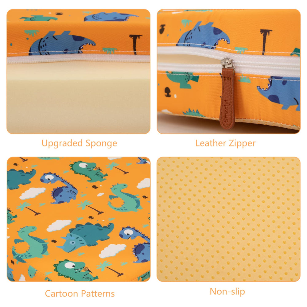 SMZCTYI booster seat's zipper design allows easy surface cleaning.