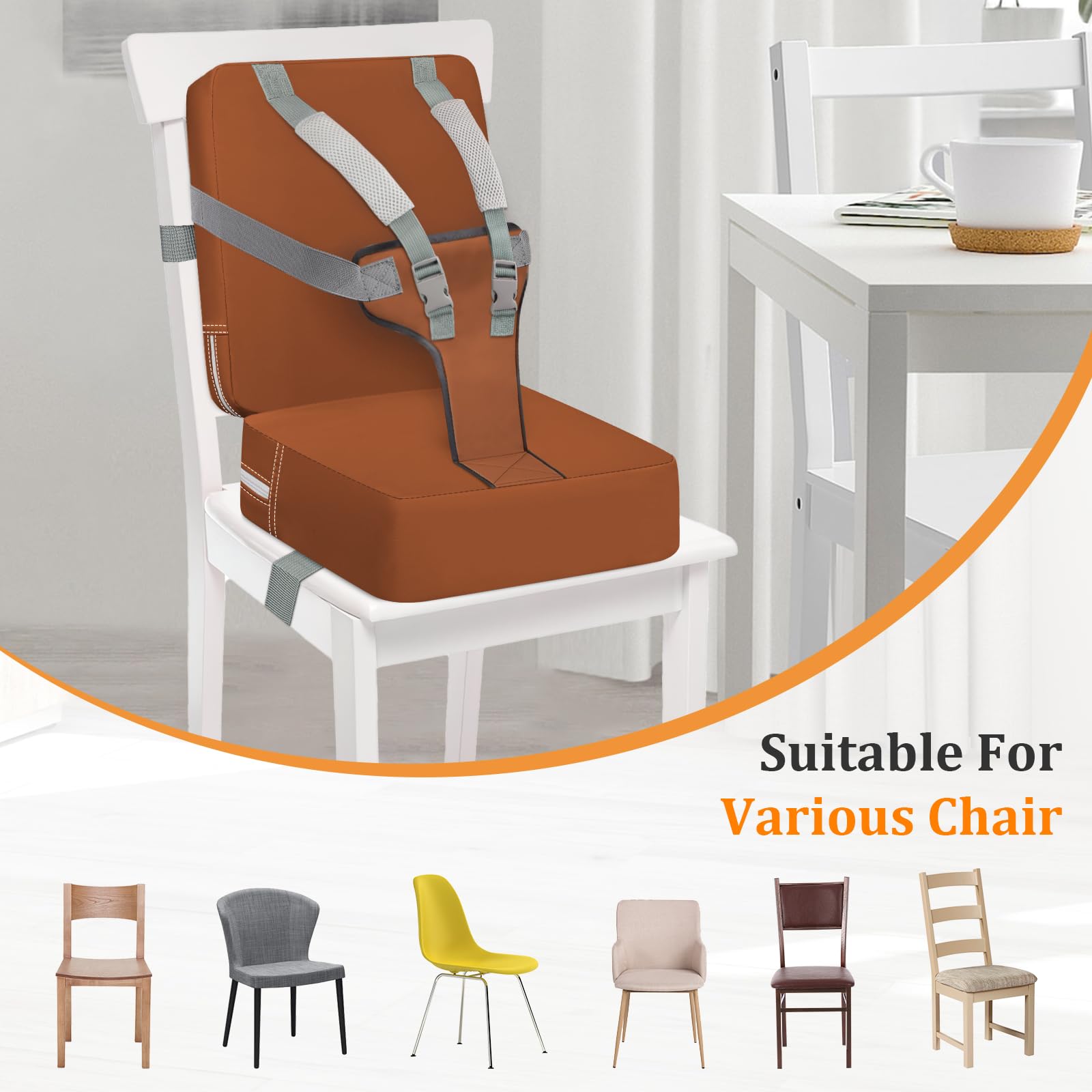 SMZCTYL backrest support adds comfort during longer meals.