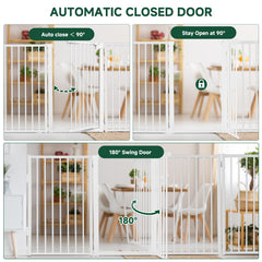 Snagle Paw gate wall-mounted option adds security in busy hallways.
