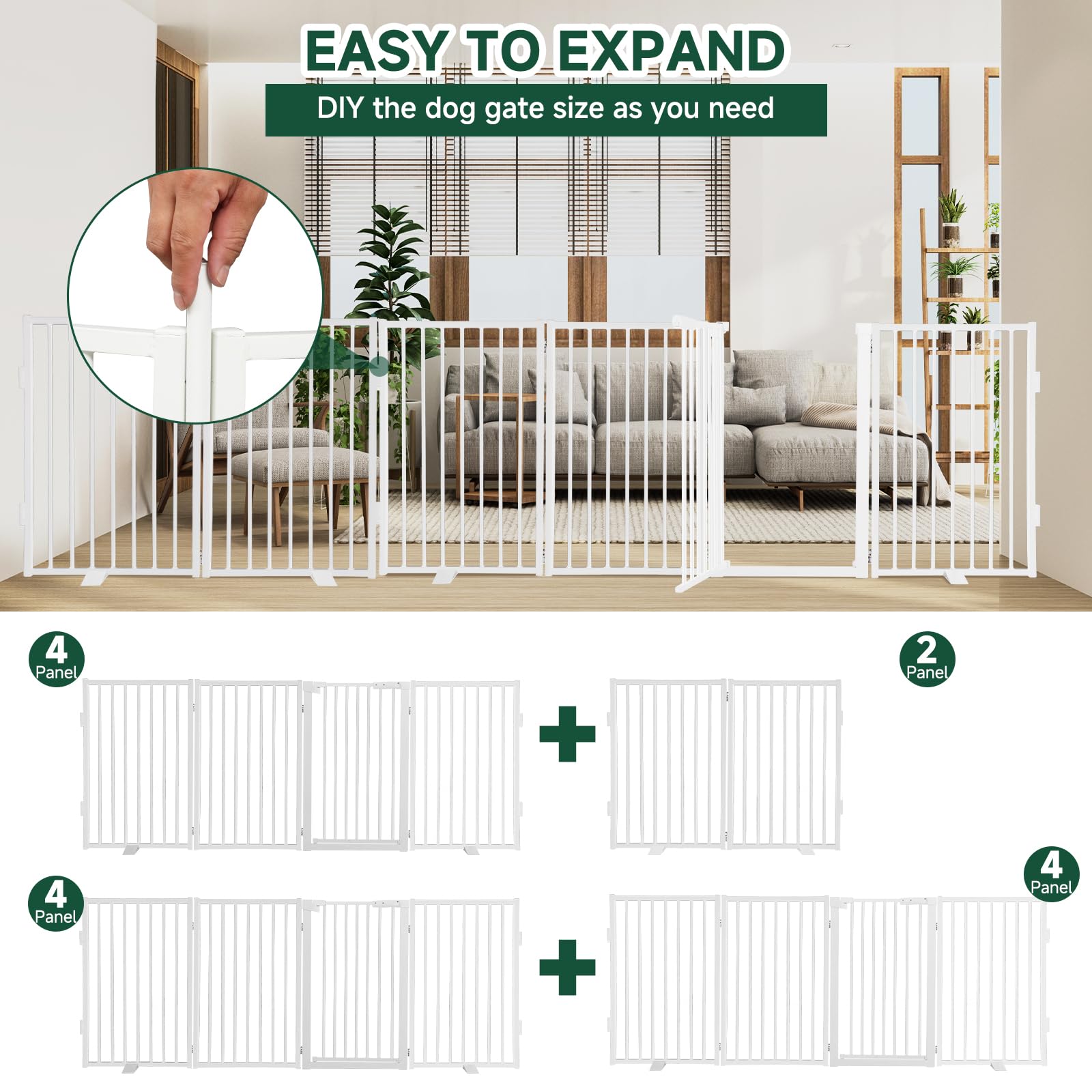 Snagle Paw gate in stairs and entryways offers versatile pet confinement.