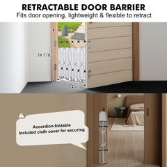 Snagle Paw ear-shaped handles and door anchors simplify alignment during entries