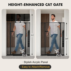Snagle Paw 71-inch height feature highlighted for stairs and doorways