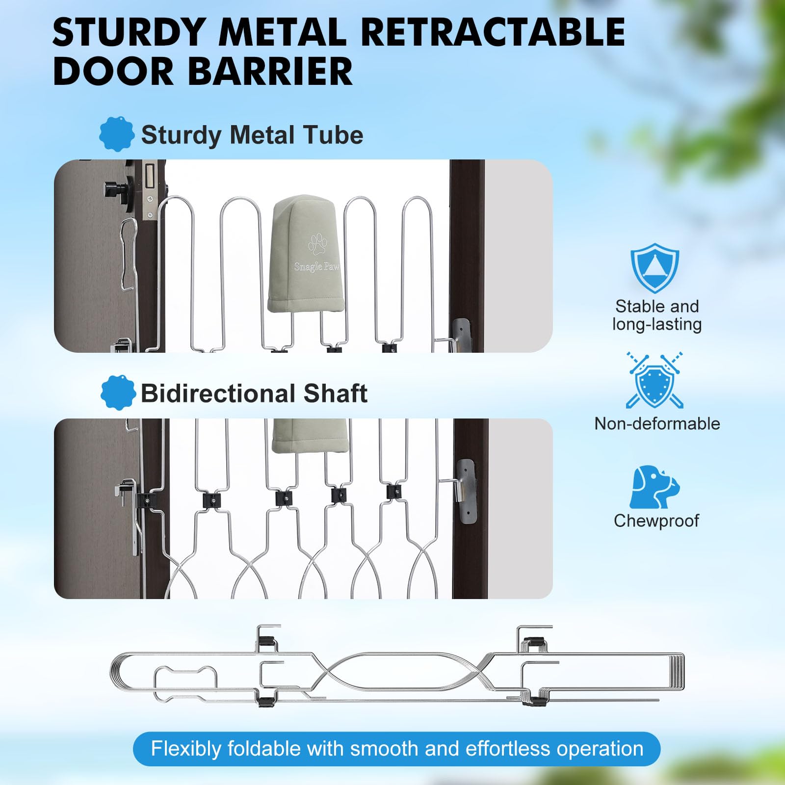 Snagle Paw folded-storage-cover image shows compact storage when not in use