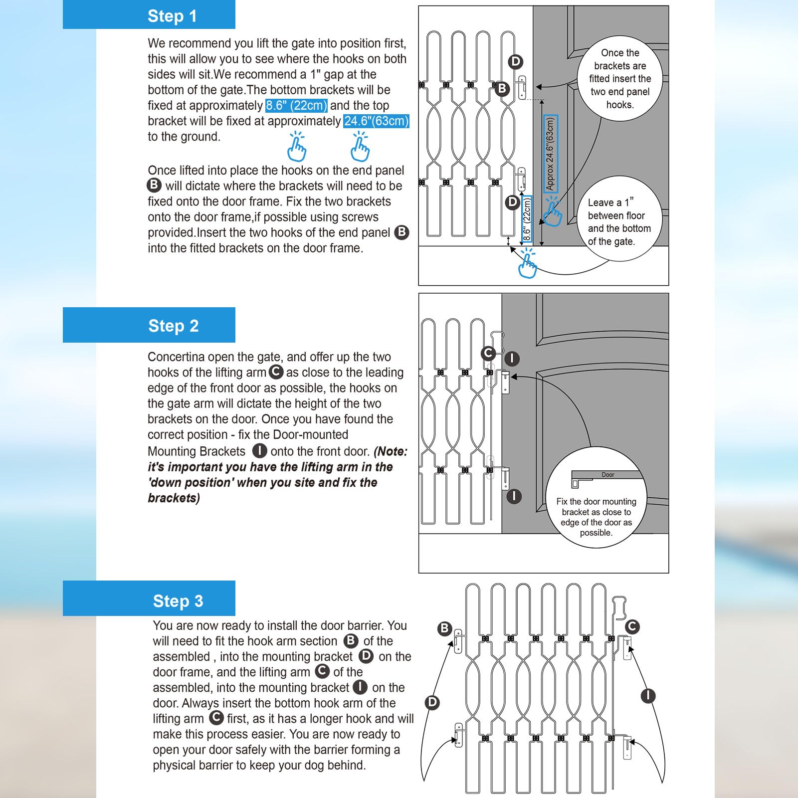 Snagle Paw installation guide demonstrates quick setup and included anchors