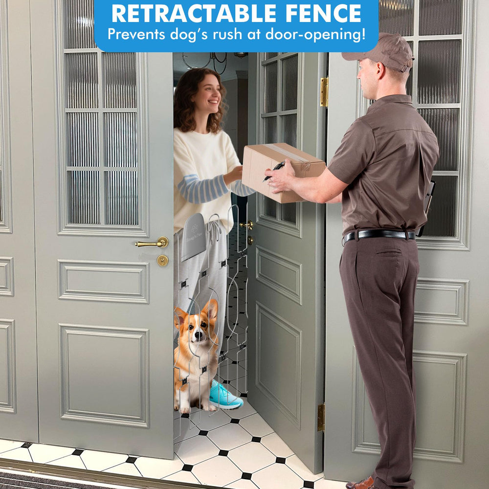 Snagle Paw sturdy metal barrier emphasizes bite-resistant construction for hard-working dogs