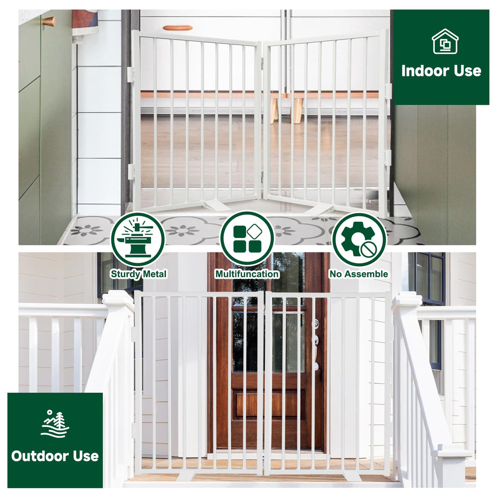 Snagle Paw gate with support feet and rubber padding protecting floors.