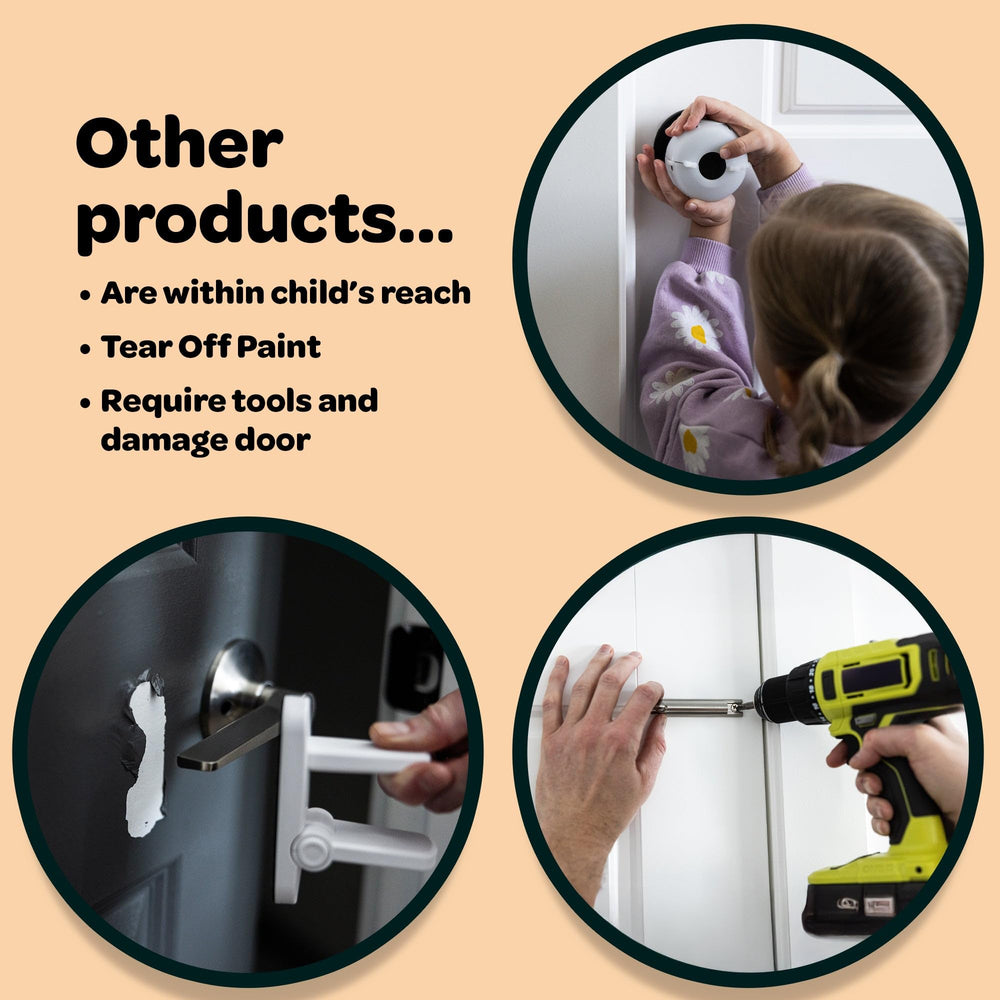 Portable, removable HugLock ideal for renters and temporary use