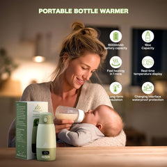 Snidomn portable bottle warmer digital display highlights temperature control at a glance.