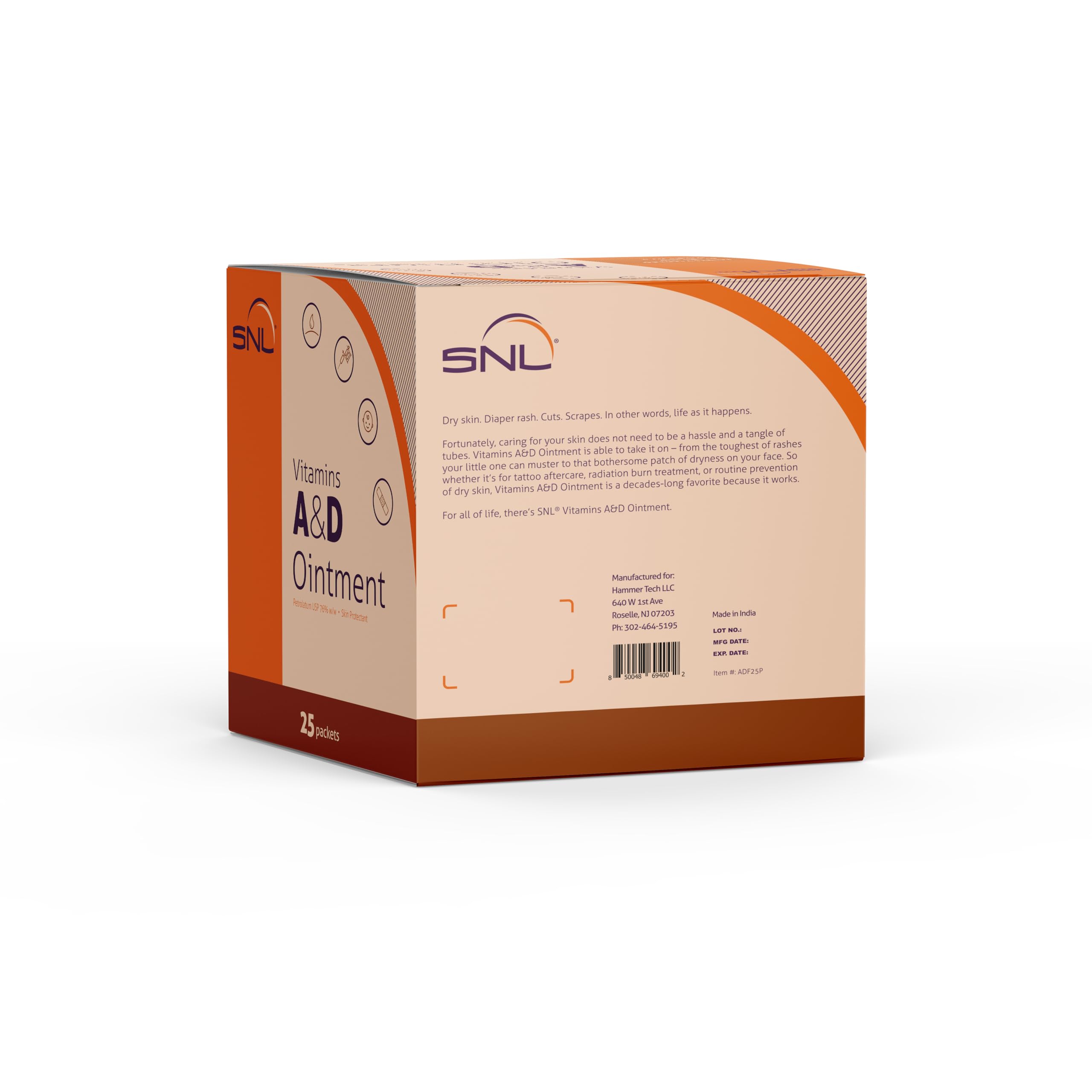 SNL Vitamins A&D Ointment nourishes skin with Vitamins A and D.