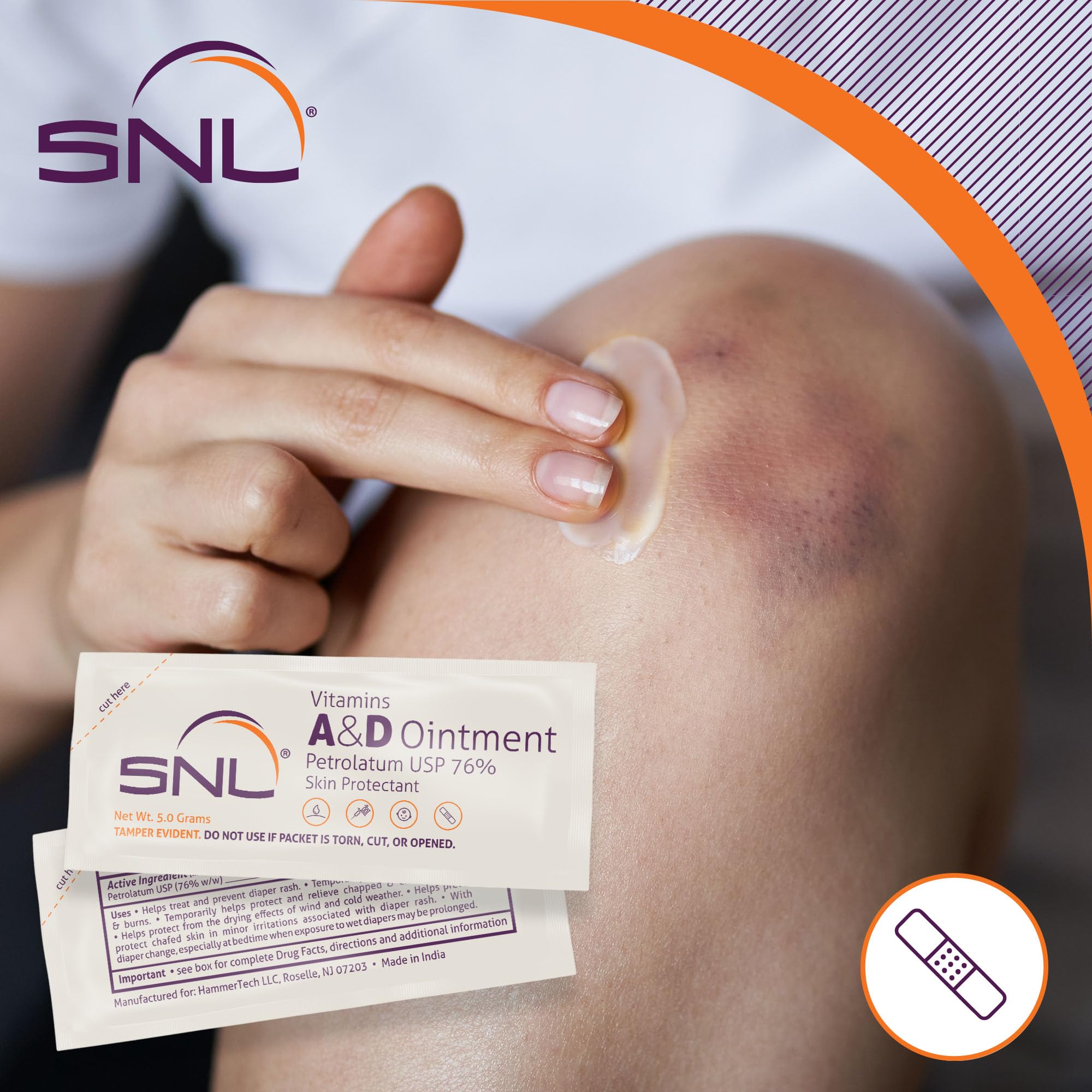 SNL Vitamins A&D Ointment for tattoo aftercare application.