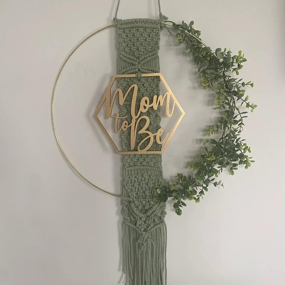 Snlioek baby shower wood sign rustic finish complements decor and theme.