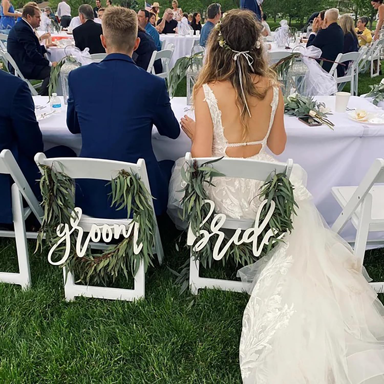 Snlioek chair-sign rehearsal-dinner display complements coordinated decor