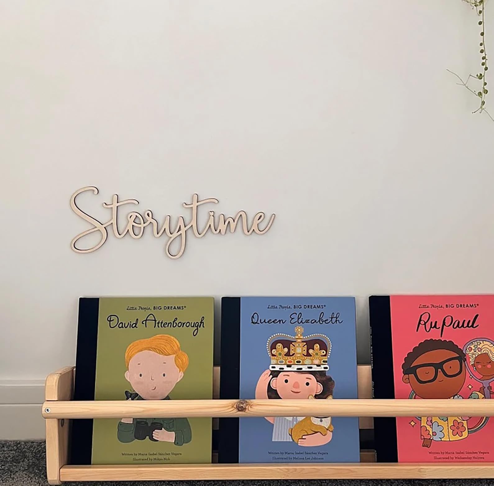 Snlioek Storytime Sign durable wood finish for long-lasting decor