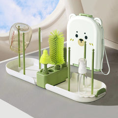 Snonerion 6in1 bottle brush kit for travel-friendly bottle cleaning.