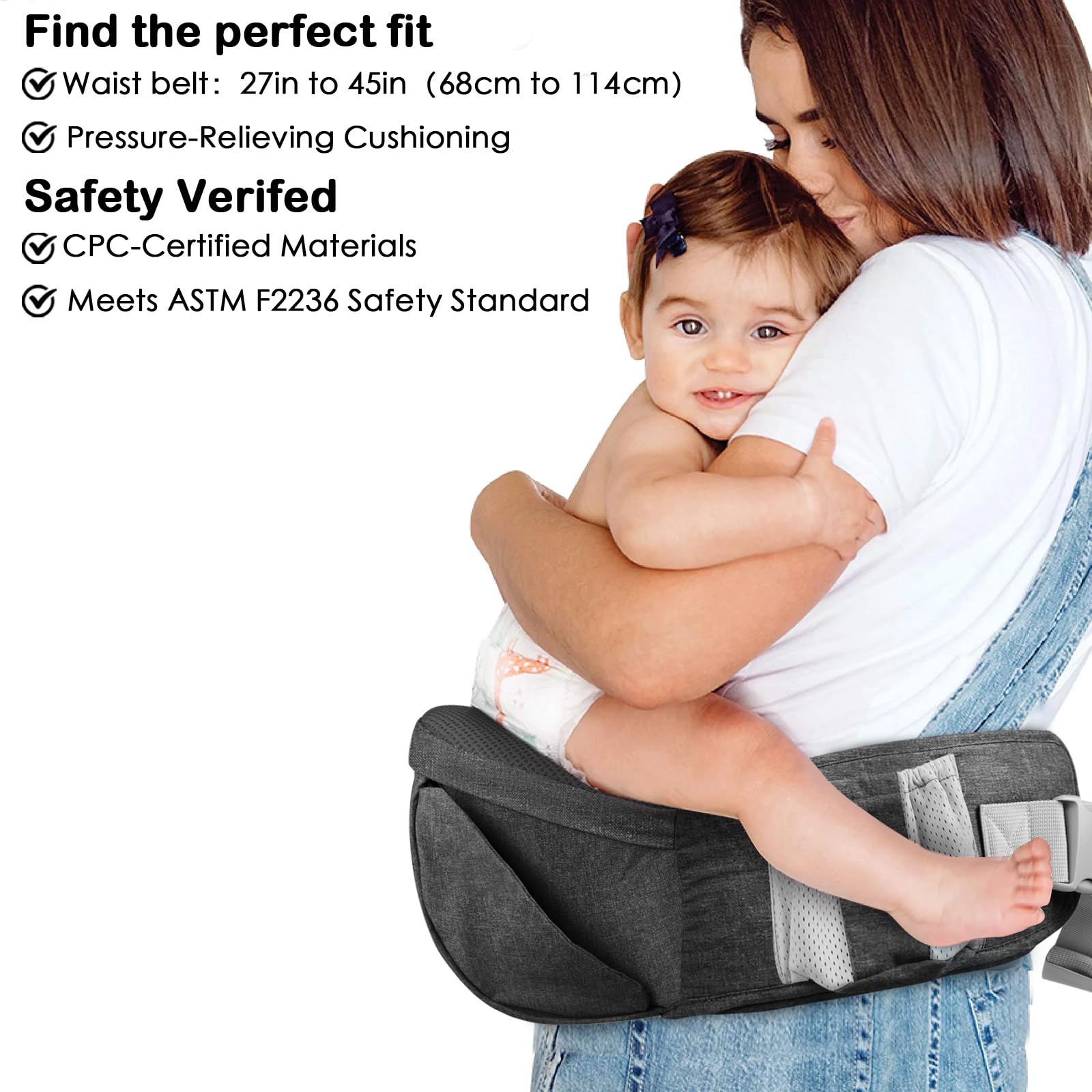 SNOOZYNEST lightweight fabric and secure fasteners for secure on-the-go use