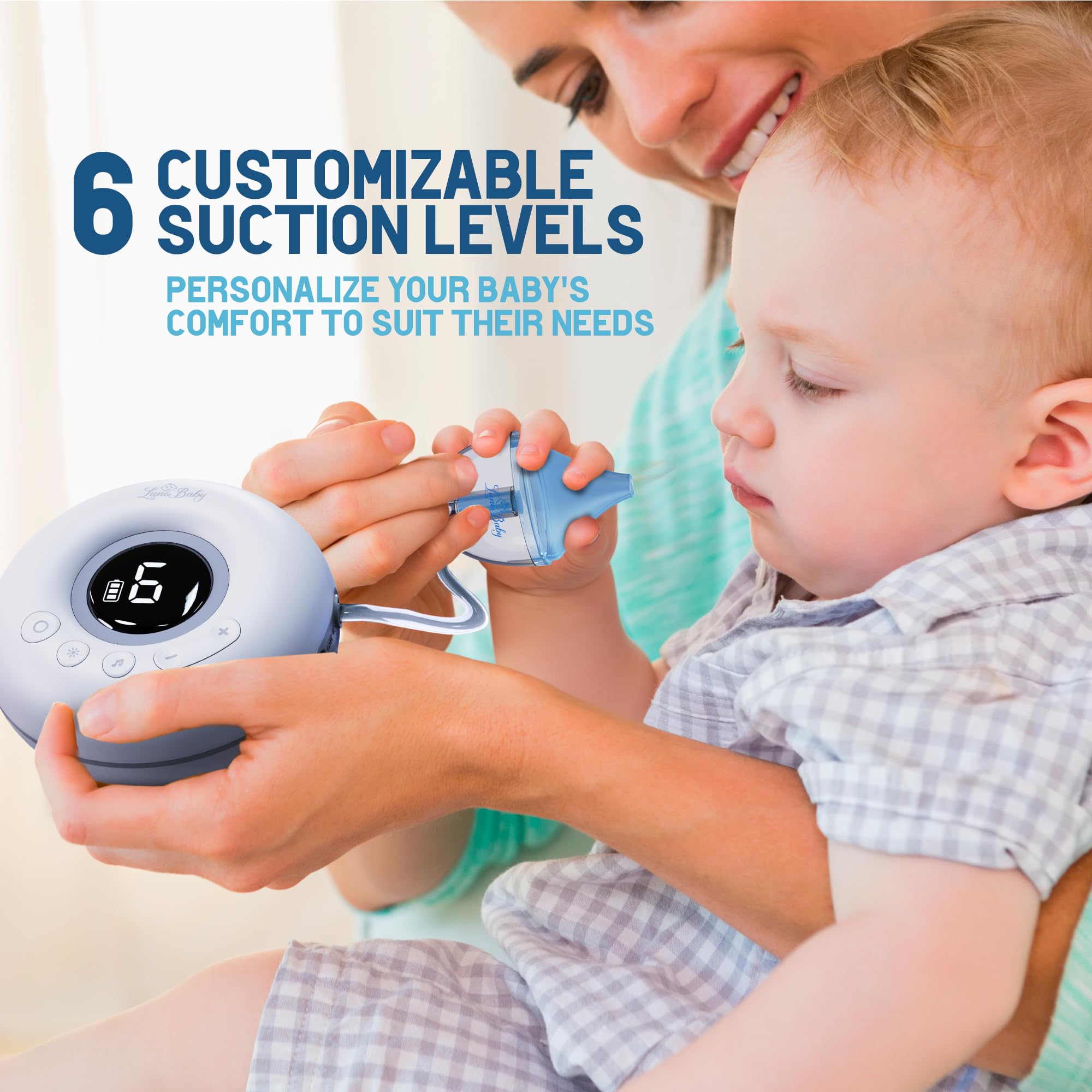 SnotVac box contents include tips and charger for versatile use.