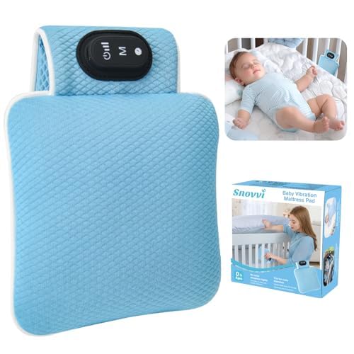 Snovvi Baby Sleep Soother in crib with calm vibration promoting restful sleep