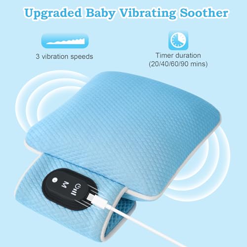 Snovvi Baby Sleep Soother with travel cot setup for peaceful travel naps