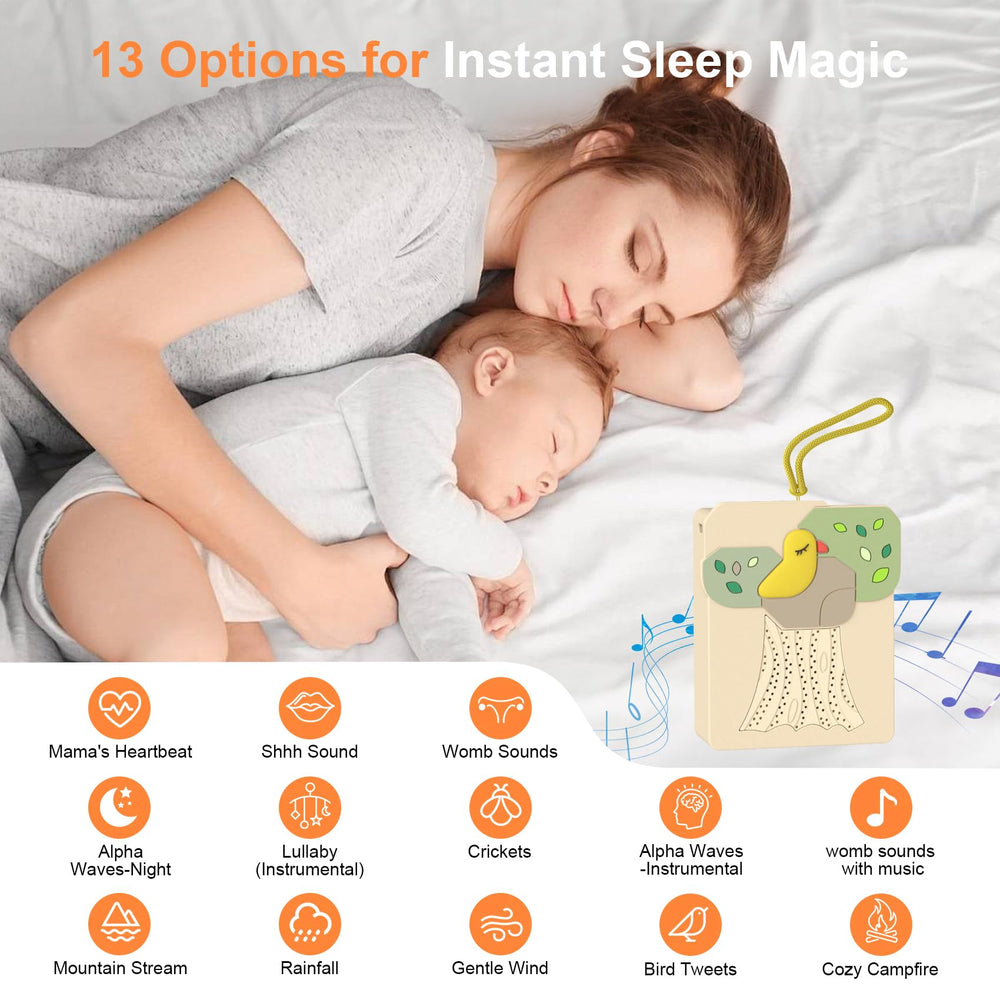 Snovvi sound machine baby-soother-parent-voice-comfort captures your words for familiar soothing