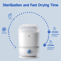 Snow Bear large-capacity interior holds bottles, pacifiers, and pump parts for busy families.